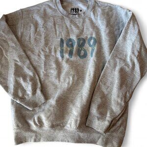 Women's Grey and Blue Sweatshirt